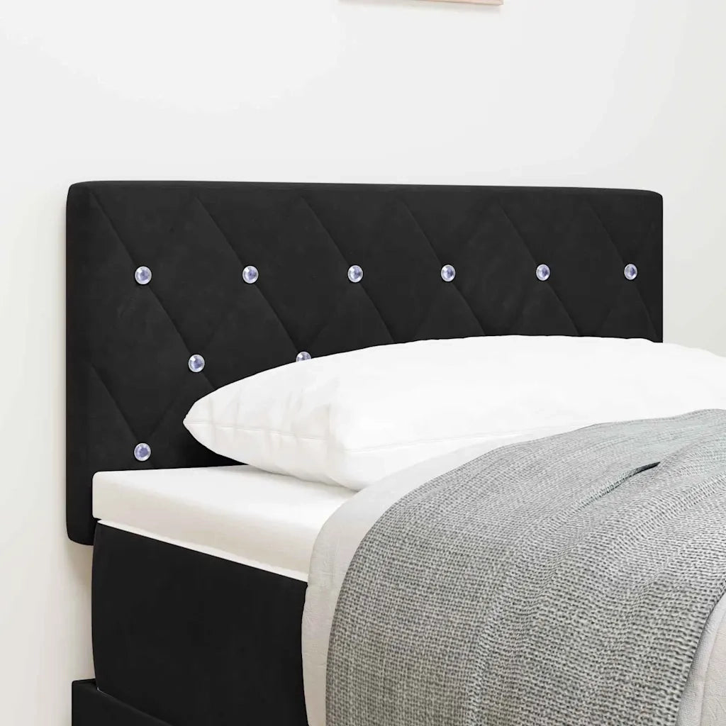 Testiera | Testata Nero 80 cm Velluto