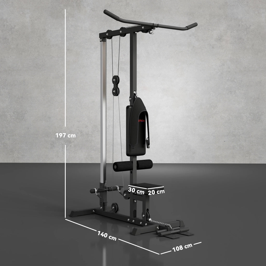Stazione Fitness per Zuhause ¨C zephmum ¨C Nero, Acciaio e Pelle Sintetica