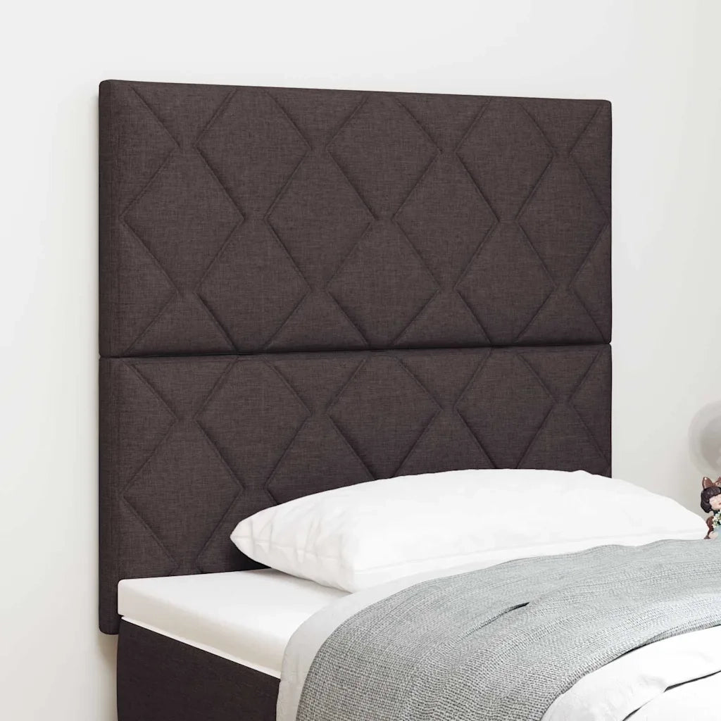 Testiera | Testata LED Marrone 100 cm Tessuto