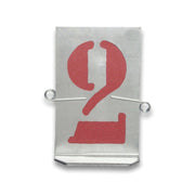 STAMPINI TRAFORATI 10 NUMERI DA  80 MM