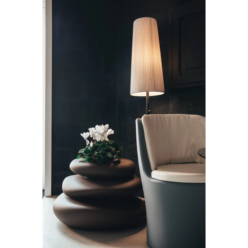 Cuscino in pelle bianco per poltrona COMFY MOON accessorio seduta design - Monacis