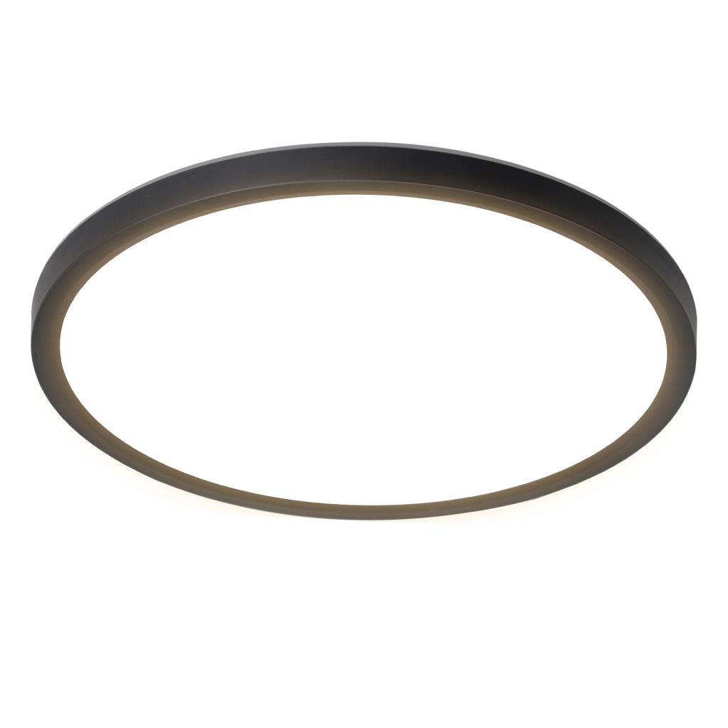 ZMH Lampada da soffitto plafoniera LED minimalista nera 15W design per cucina