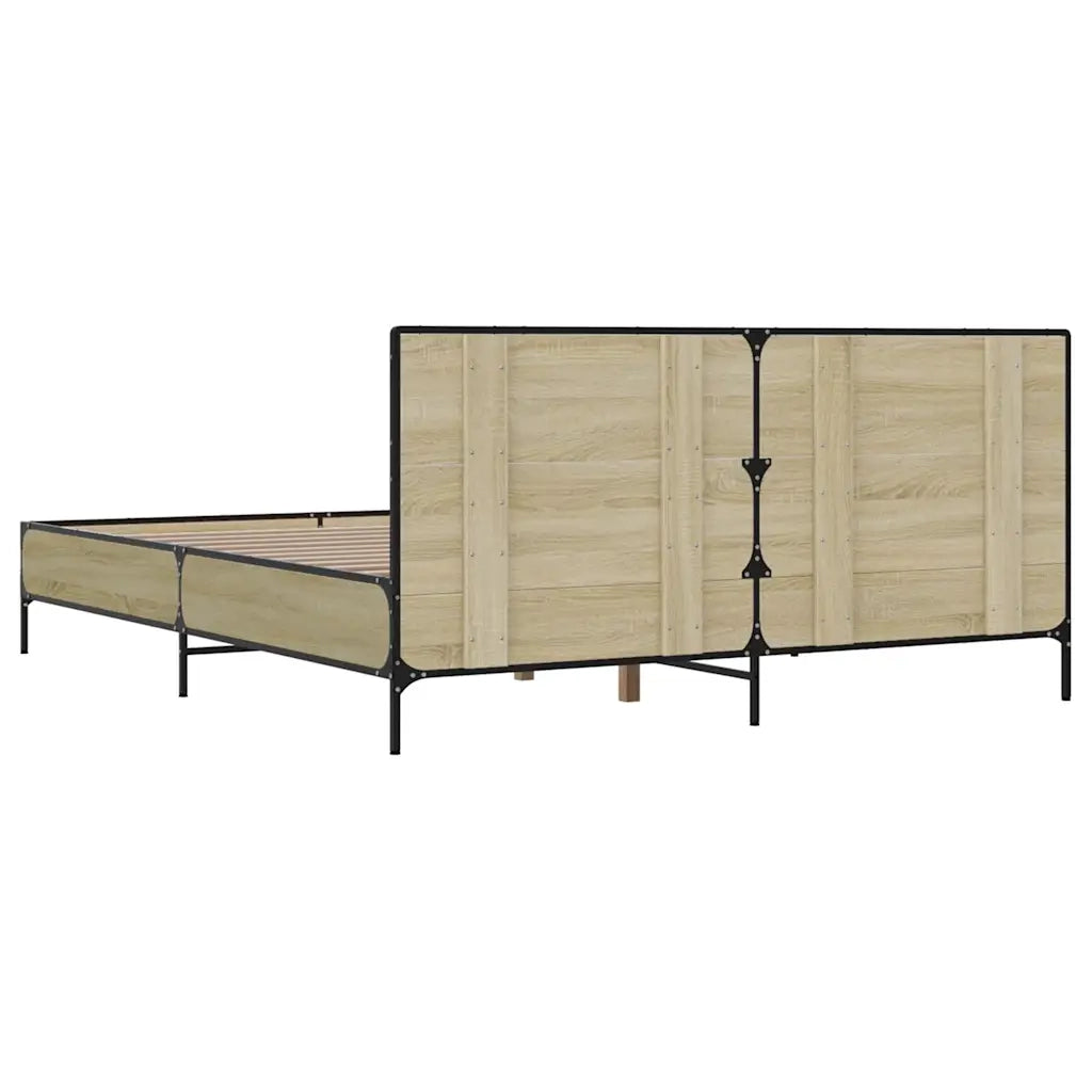 Giroletto Rovere Sonoma 140x190 cm in Legno Multistrato Metallo 3280033