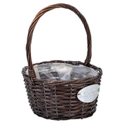 Cesto in vimini marrone d23x29h