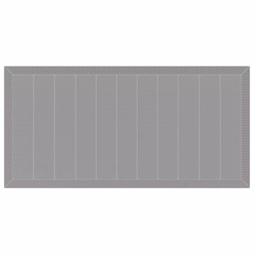 Set da Pranzo per Giardino 9 pcs Grigio Chiaro Polipropilene 3378587