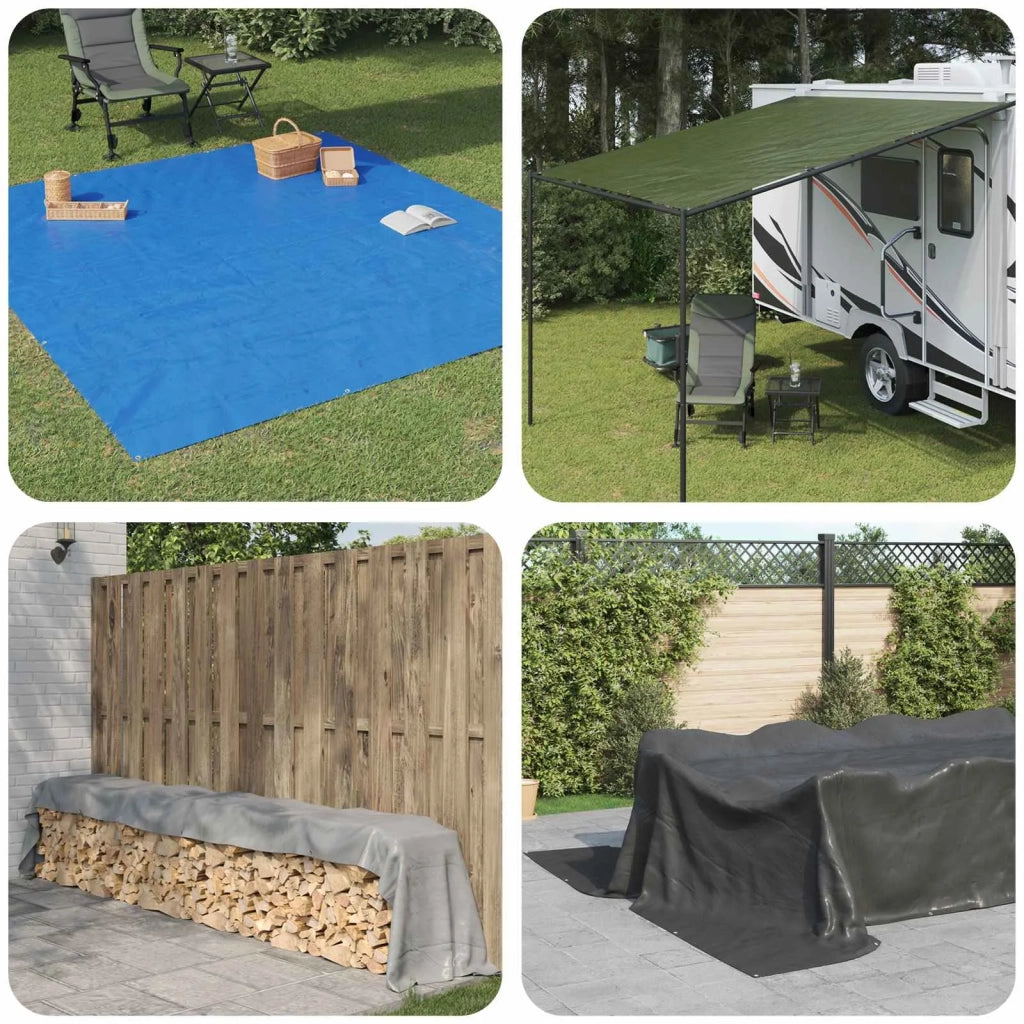Telo con Occhielli Verde 6 x 12 m 90 gsm PE 42039347