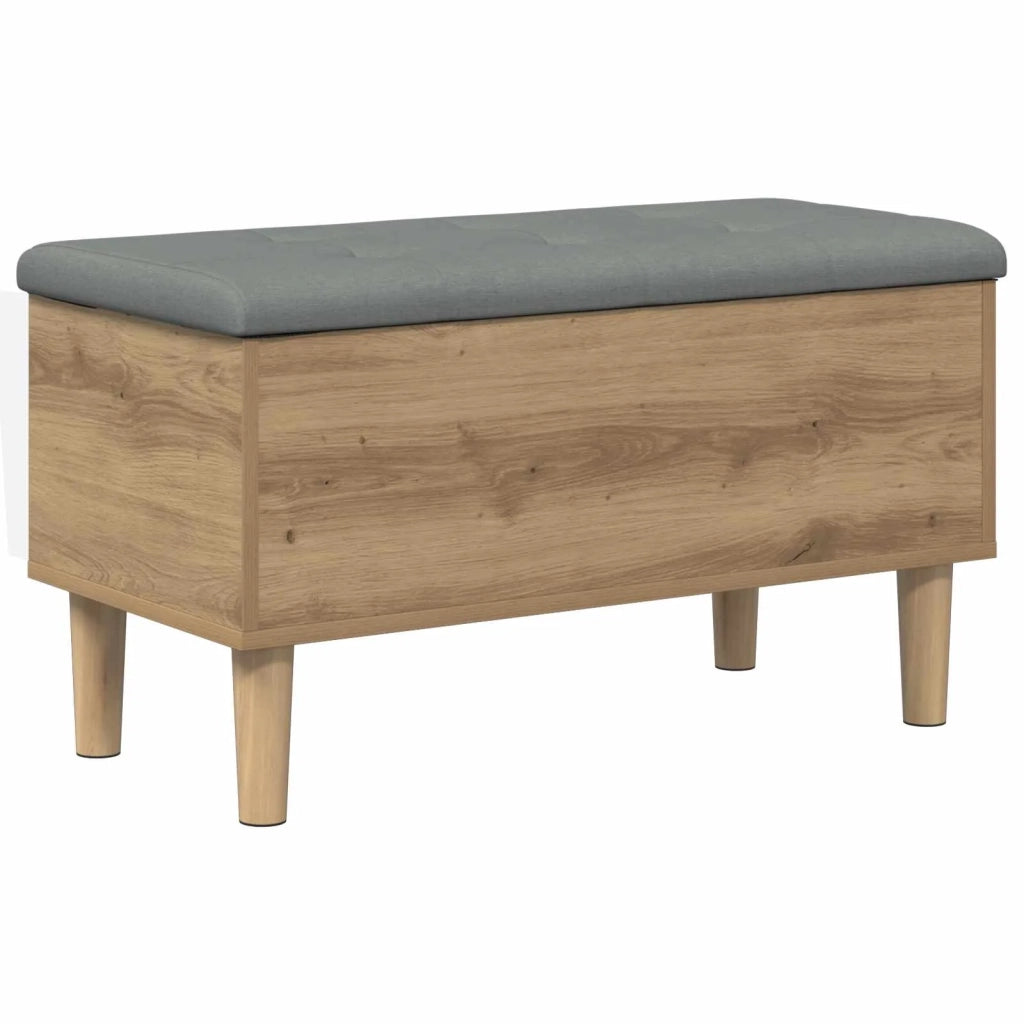 Panchina con Cuscino Rovere Artigianale 82 x 42 x 46 cm 8017742
