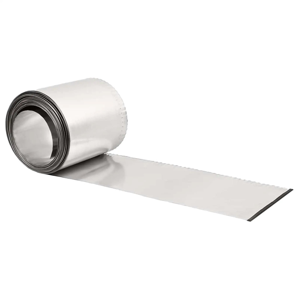 Bordura per Prato 10 m x 20 cm Acciaio zincato Argento 42030383
