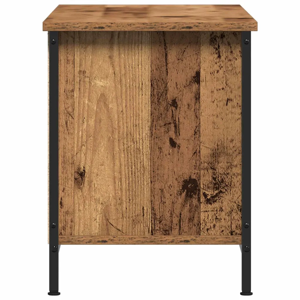 Mobile TV rettangolare contemporaneo con ripiano 102 x 35 x 45 cm legno composito finitura legno anticato 02_0052427