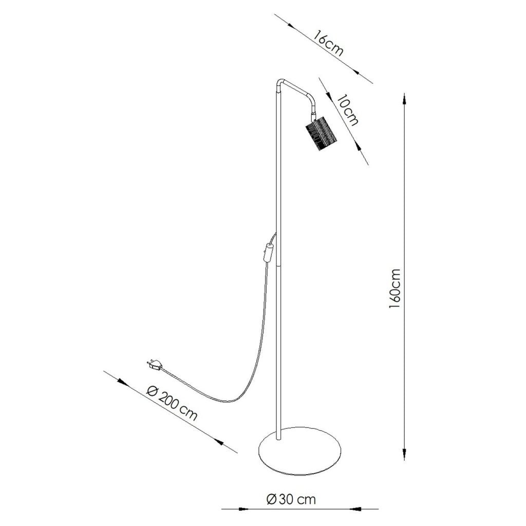 Lampada da terra RAYO 1 beige