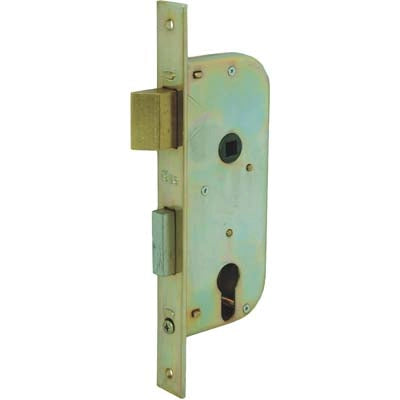 SERRATURA CANCELLO INFILARE 630350 ISEO - B.Q ZINC F.MM 22 F.SAGOM M2+SCR+Q8 E.MM 35- 2 pezzi