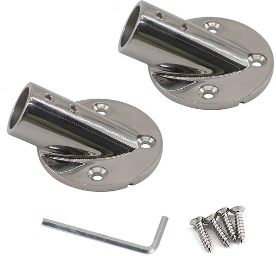 Accessori per Ringhiere a Piedi 316 - Base con Tubo a 30 Gradi (2 Pezzi)