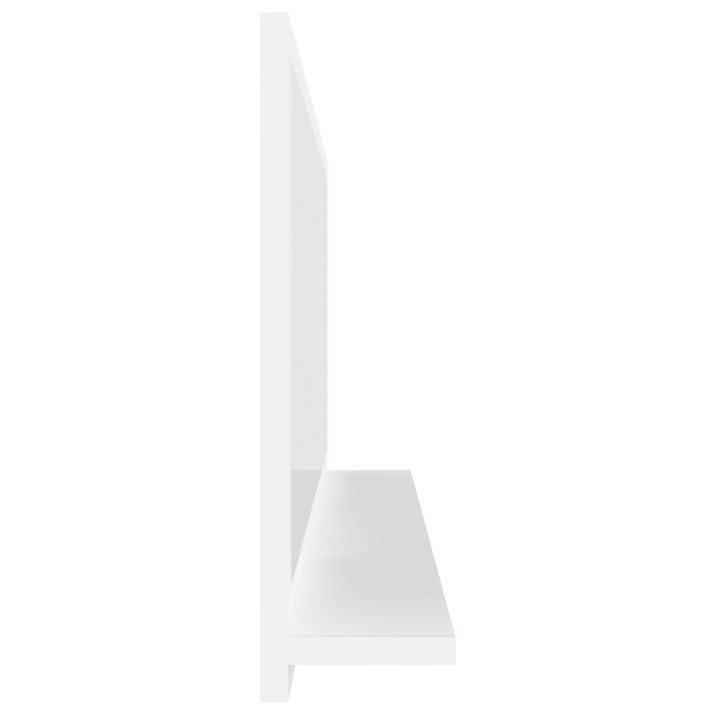 Specchio da Bagno-Specchio per Bagno Bianco 90x10,5x37 cm in Legno Multistrato