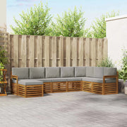 Set divano sezionale con cuscino 8 pcs Grigio Naturale e Chiaro 3375276