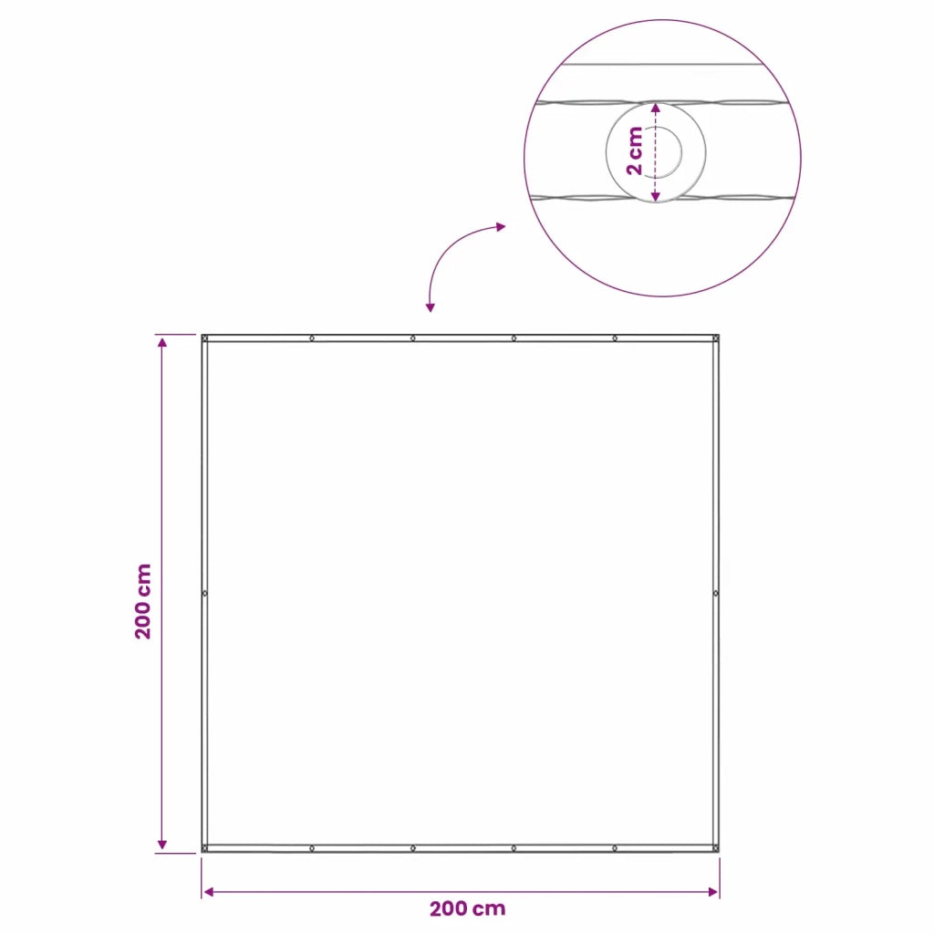Schermo di Privacy per Balcone 200 x 200 cm 42036390