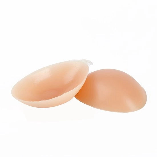 Siliconi BH - 2x Doppio - B-cup - Pads rimovibili autoadesivi - Push Up siliconi per aumento seno - Per costume da bagno e bikini - Pieno di comfort - Non visibile e lavabile - Donna