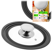 Coperchio KADAX in vetro e silicone 16/18/20 cm
