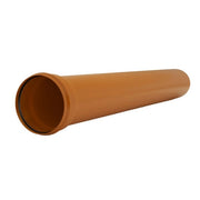 TUBO 1 BICCHIERE AD INNESTO IN PVC CON GUARNIZIONE RAL 8023 - ø100 MT 2  RAL 8023