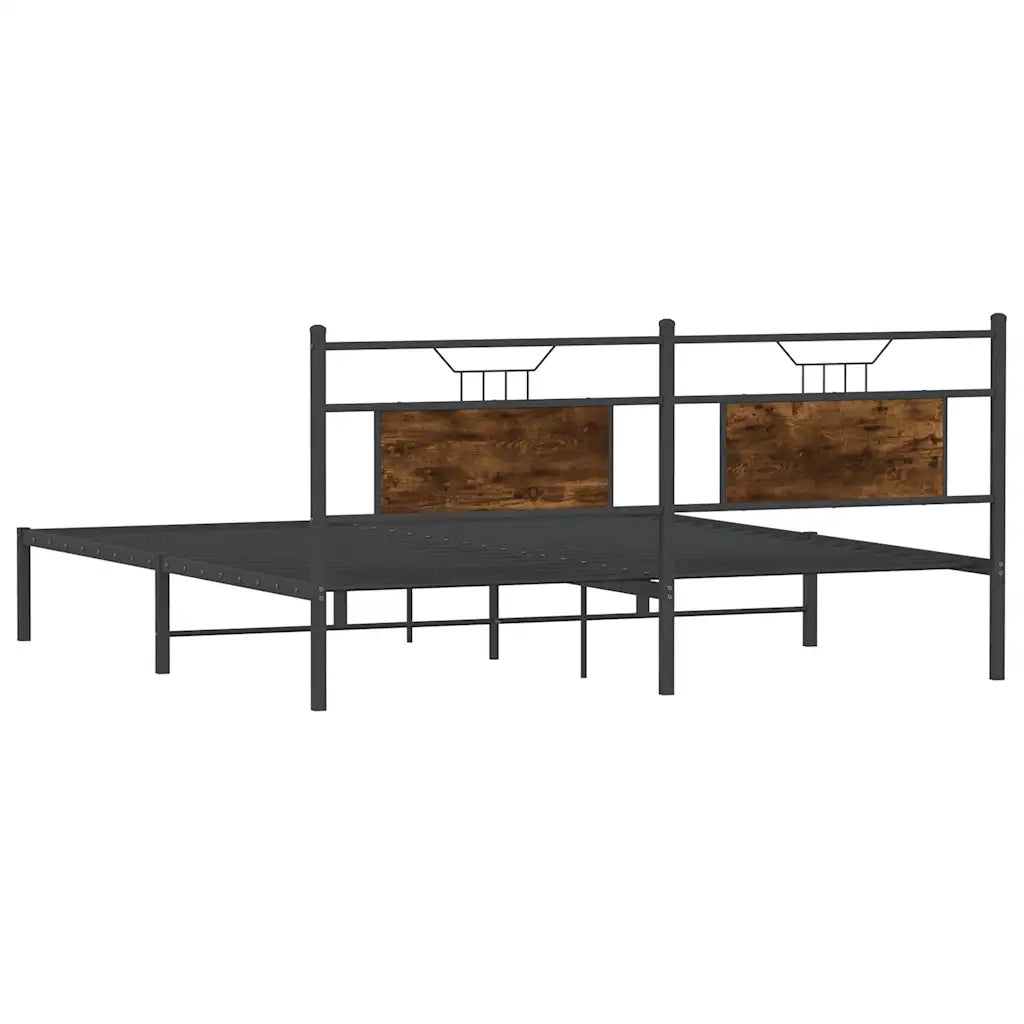 Giroletto senza Materasso Rovere Fumo 183x213 cm in Truciolato 4106748