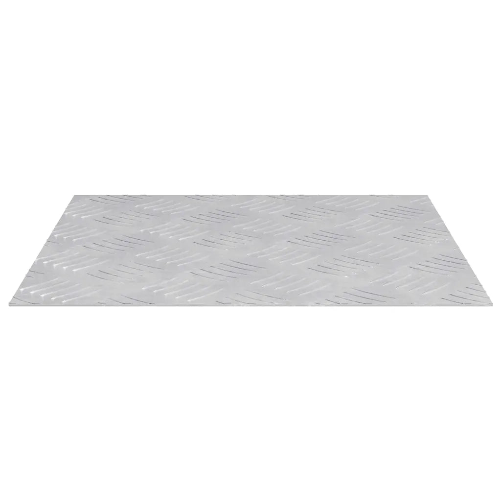 Gradini per Scale Quadrato 2 pz | Tappetini per scale autoadesivi Argento 40 x 40 cm Alluminio