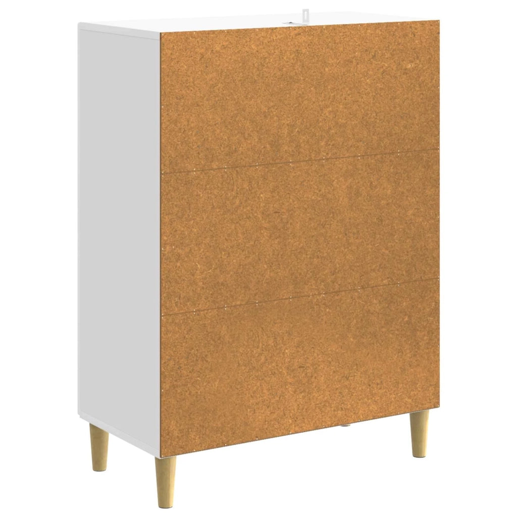 Credenza Bianco Lucido 66 x 34,5 x 90 cm Legno ingegnerizzato 895089