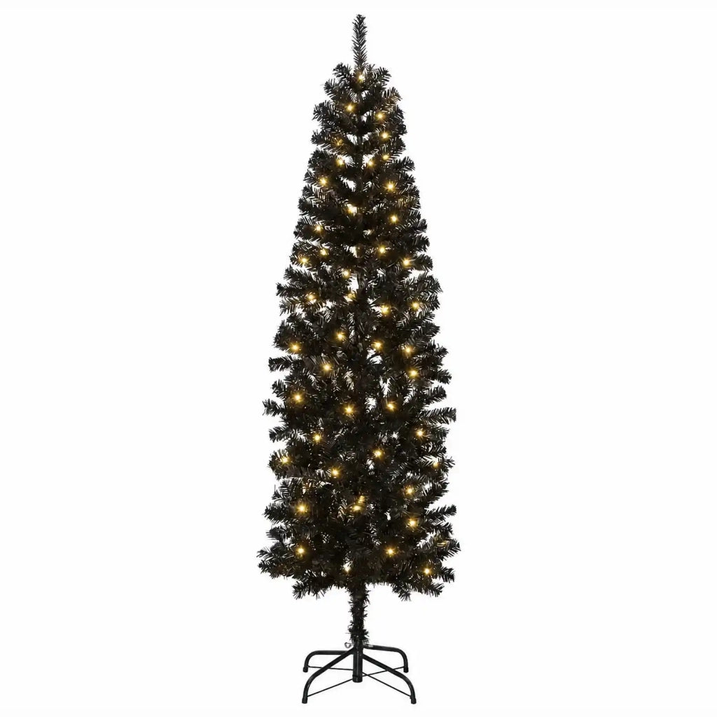 Albero di Natale Artificiale Sottile 180 cm 300 LED 3461117