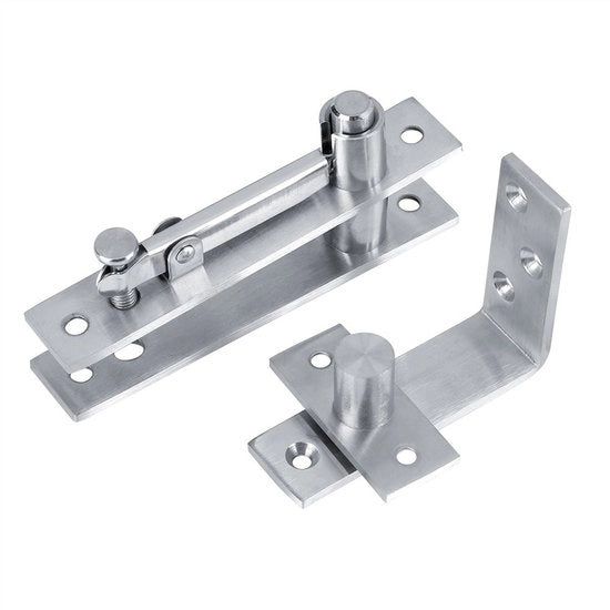 Scharniere a Rotazione 360 Gradi in Acciaio Inossidabile - Scharnieri Nascosti - Adatto per Porte in Legno - Rotolo a 360 Gradi - Scharniere Robusti e Duraturi