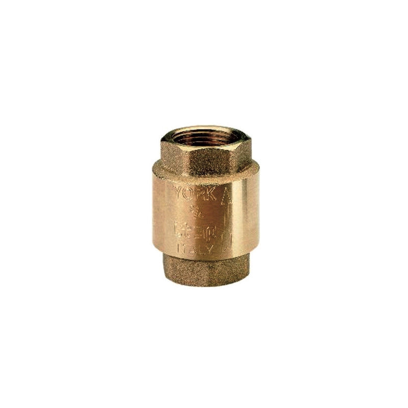 Valvola di ritegno York 1/2" Art. 103 – ottone, chiusura automatica
