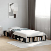 Giroletto-Struttura Letto Nero 100x200 cm in Legno Multistrato 952468