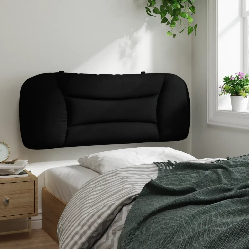 Cuscino Testiera Hvar Nero 100 cm in Tessuto 374551