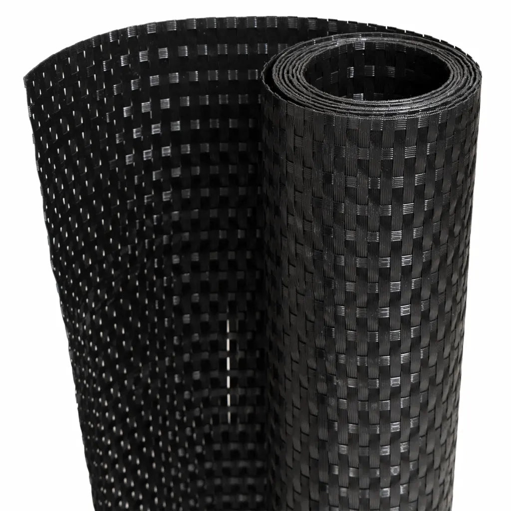 Schermi da Balcone 10 pz | Paravento Neri 255x19 cm in Polyrattan