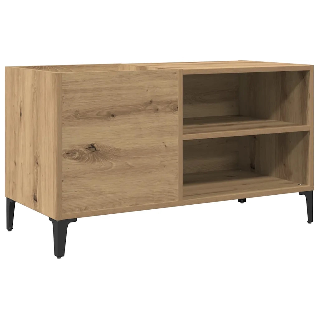 Mobile Porta Dischi Rovere Artigianale 84,5x38x48cm Multistrato 857166