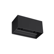 Applique Da Parete Contemporanea Atom Alluminio Nero Led 25W 3000K Ip54