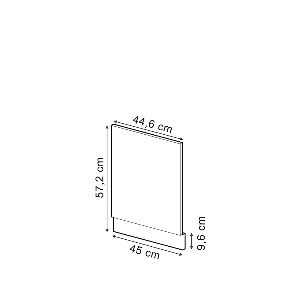 Pannello frontale R-Line Calce nera/Rovere dorato 45 cm PL Marmo Vicco