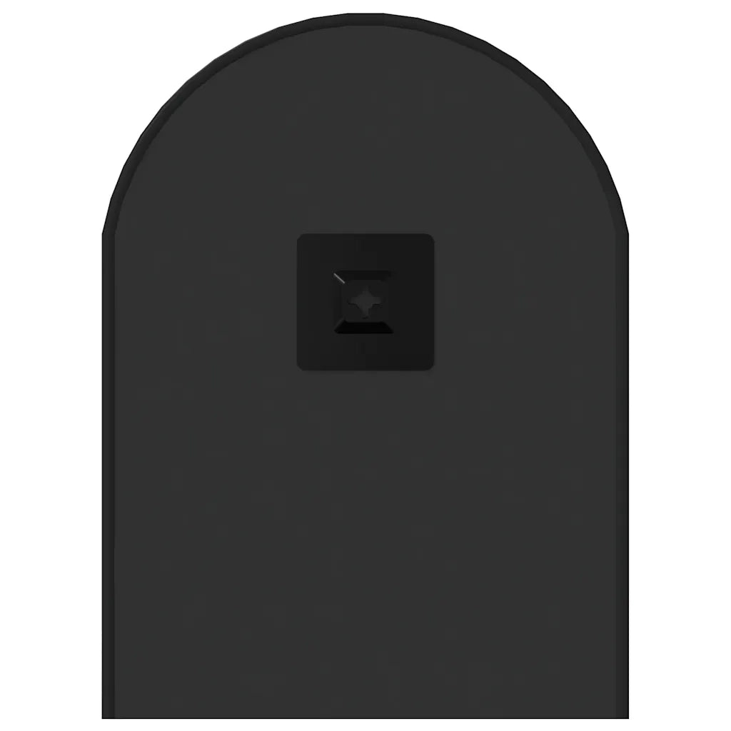Specchio da Parete-Specchio a Muro-Specchio Decorativo Nero 60x25 cm Ovale