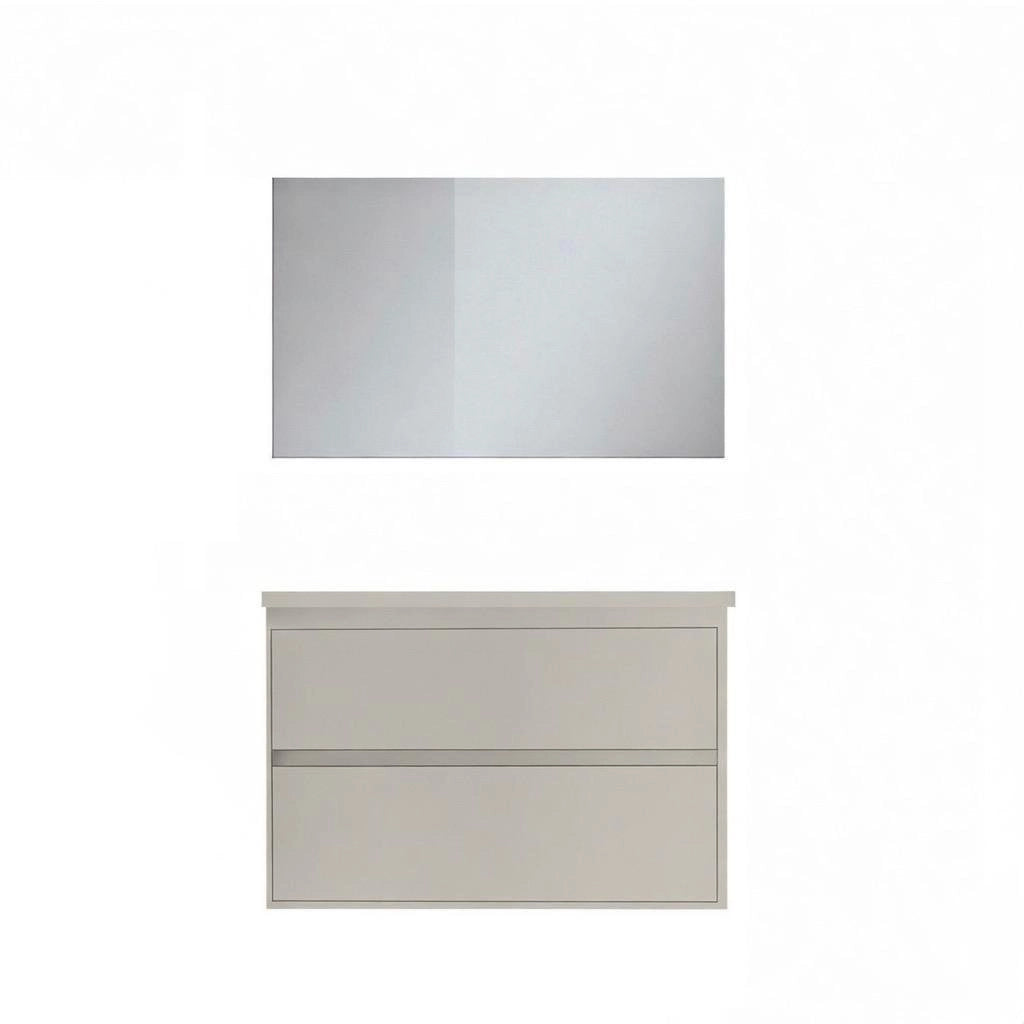 Composizione mobile bagno sospeso con cassetti cm 90 mod. ELEGANCE - Grigio Corda