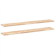 2 pz Mensole da Parete | Scaffali a Parete | Ripiano a parete 160x20x2 cm Legno Acacia Non Trattato