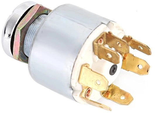 Chiave di Bloccaggio Universale - 4 Posizioni - 12 V - Per Auto/Moto/Barca - 3 Pezzi - Materiale Resistente alla Corrosione - Interruttore a Contatto
