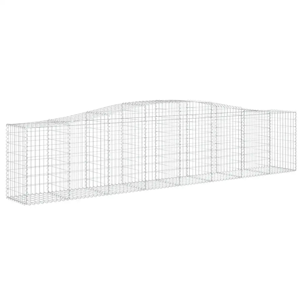 Cesti Gabbioni ad Arco 5 pz 400x50x80/100 cm Ferro Zincato 3145946