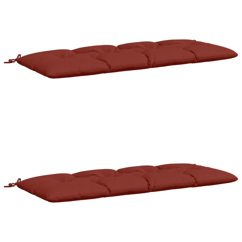 Cuscini per Panchina VIANEN 2 pz 100% Poliestere Rosso 952743