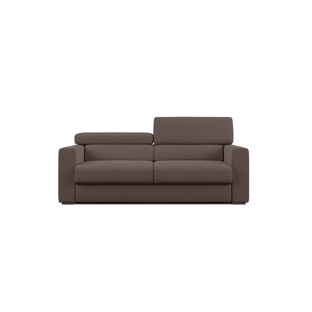 Dylan Divano con pouf estraibile 188 cm marrone