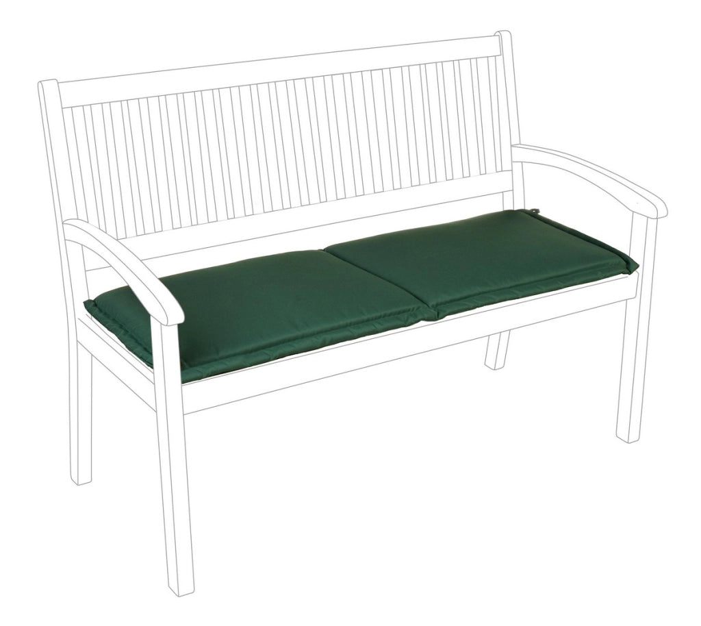 Cuscino per Panca 2 3 Posti da Esterno Poly Idrorepellente Sfoderabile Bizzotto Colore: Verde 2 Posti