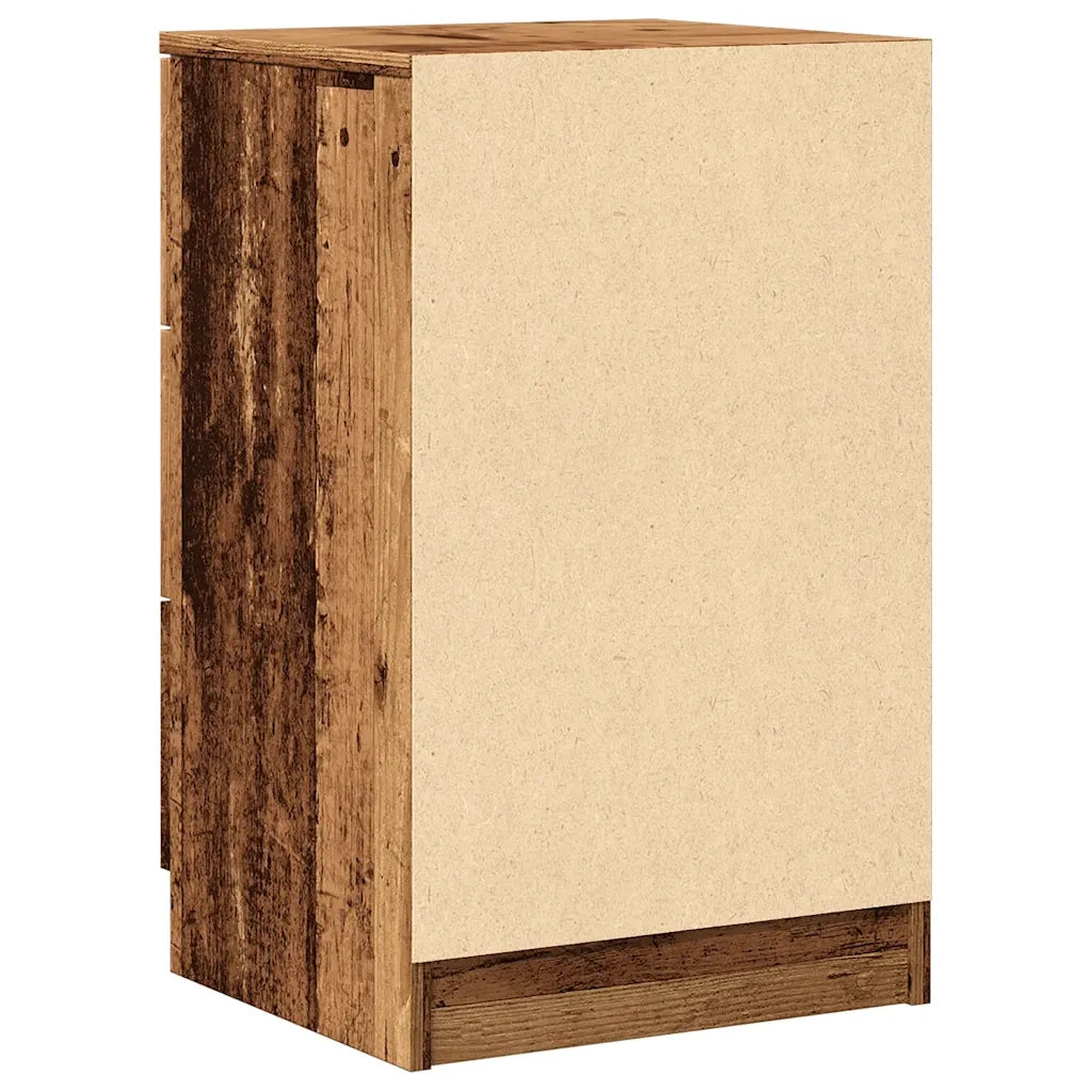 Comodino-Tavolino da notte Legno Vecchio 40x36x65 cm in Legno Multistrato 102973