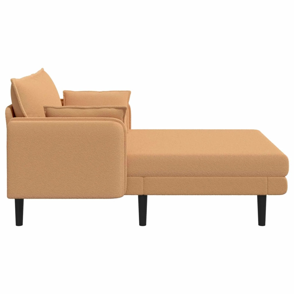 Chaise longue oversize Beige Bouclé 42048072