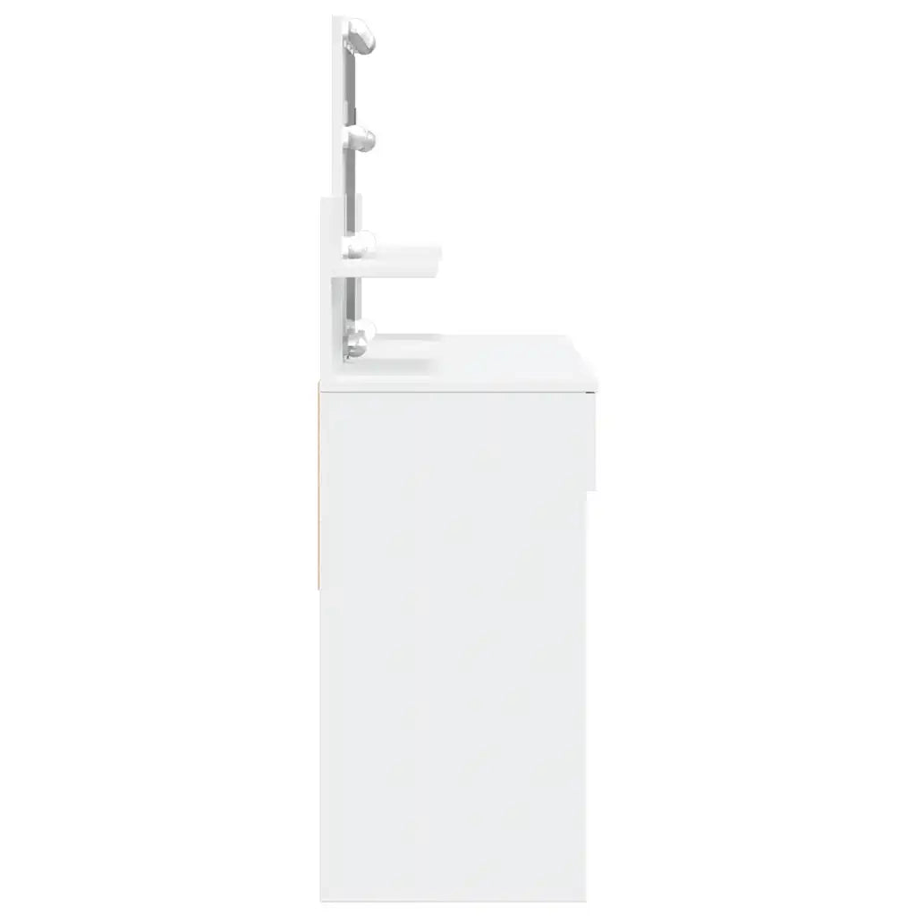 Toeletta | Tavolo da Trucco con LED Bianco 100x40x130 cm