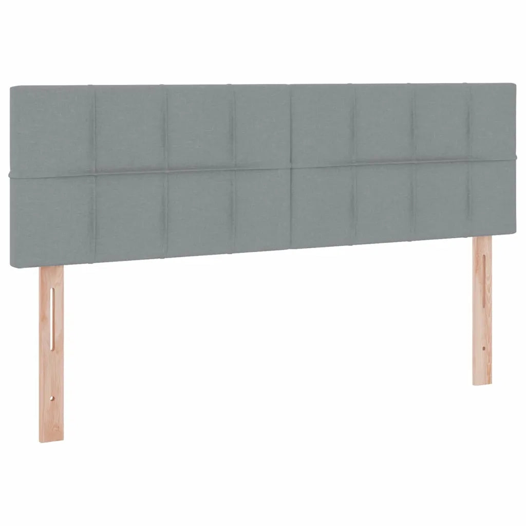 Letto con contenitore e materasso Grigio chiaro 140 x 190 cm 3370506