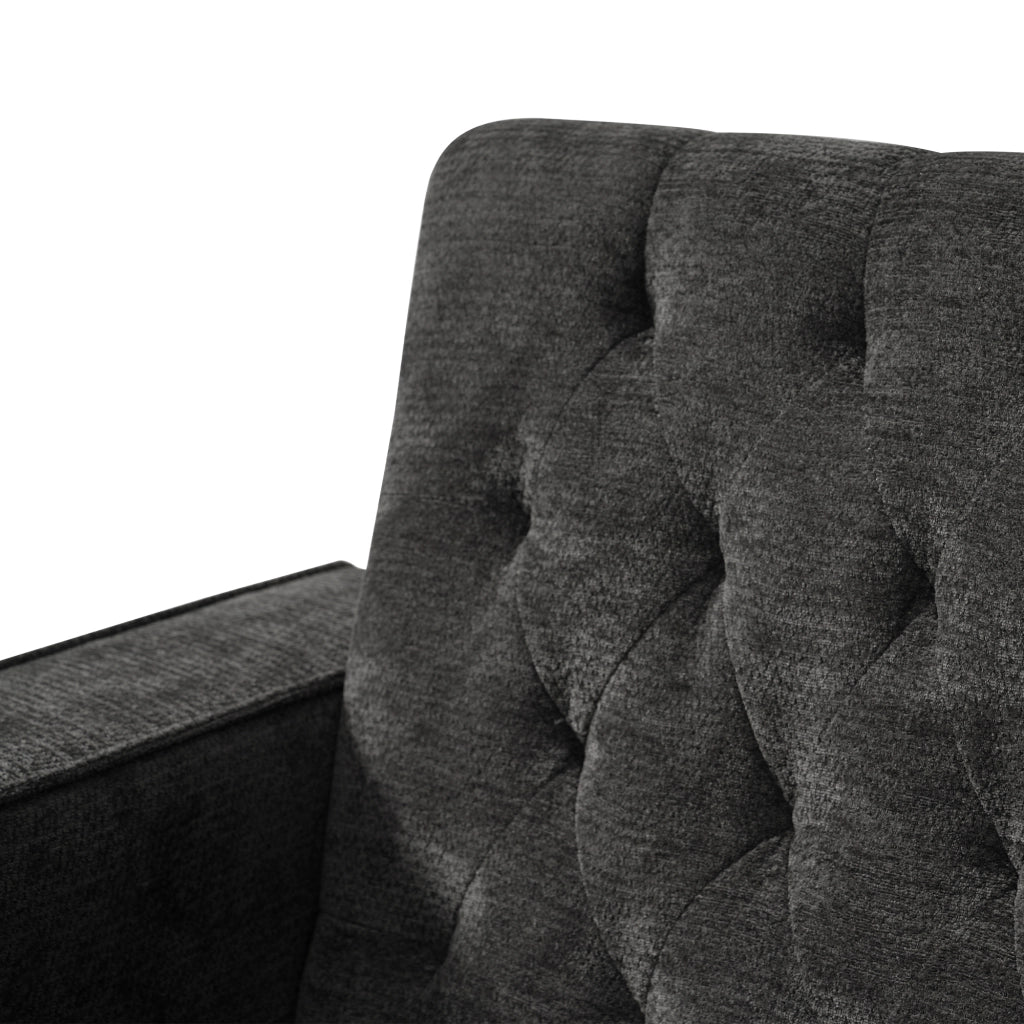 Divano Letto Multifunzione con Vano Contenitore, Portabicchieri e USB ¨C MINIMAL ¨C Grigio