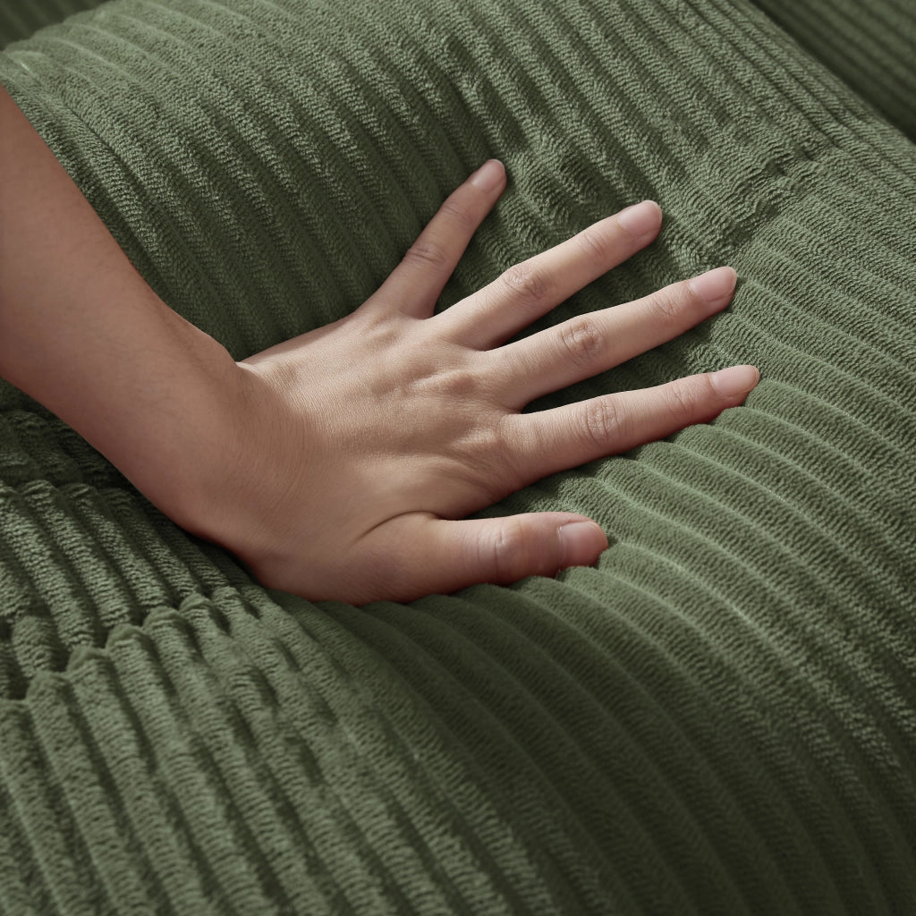 DIVANO LETTO modulare 41 x 41 x 99 cm verde in schiuma