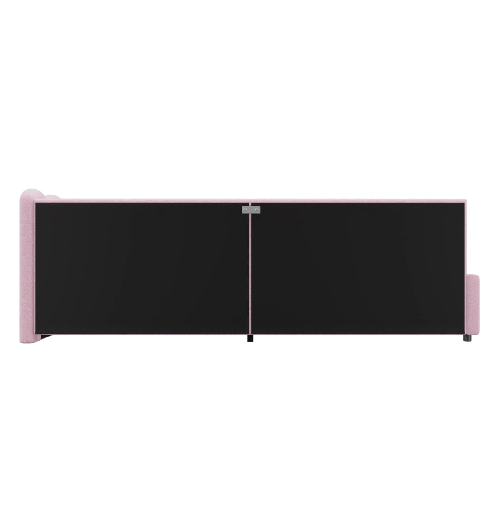 Letto da giorno con illuminazione LED ambientale; 90x200 cm; rosa