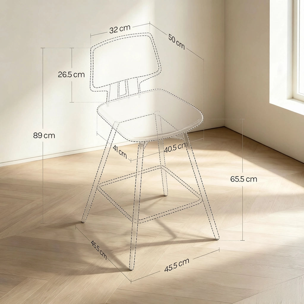 Set di 2 sgabelli da bar girevoli con schienale ergonomico, in similpelle marrone